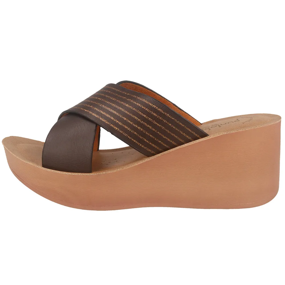 0449-Women’s Slip-On Wedge Slides
