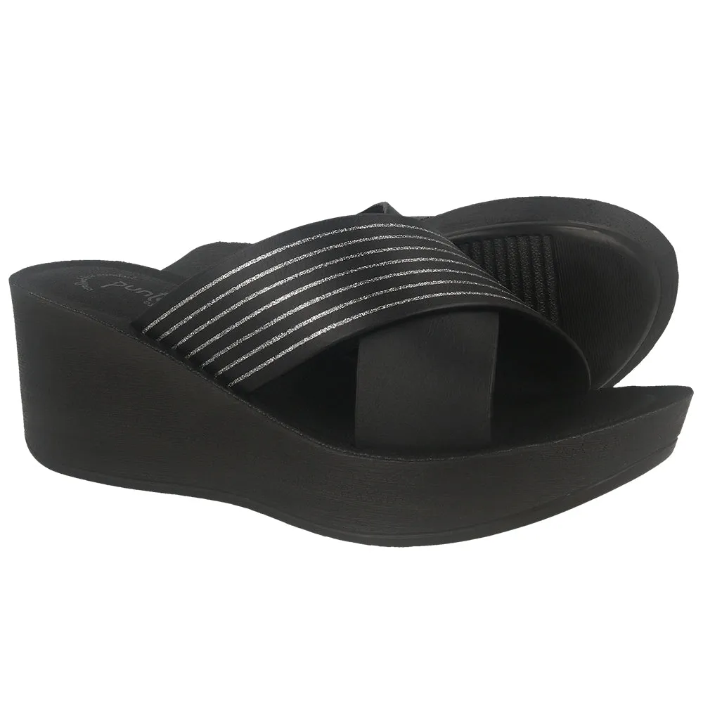 0449-Women’s Slip-On Wedge Slides