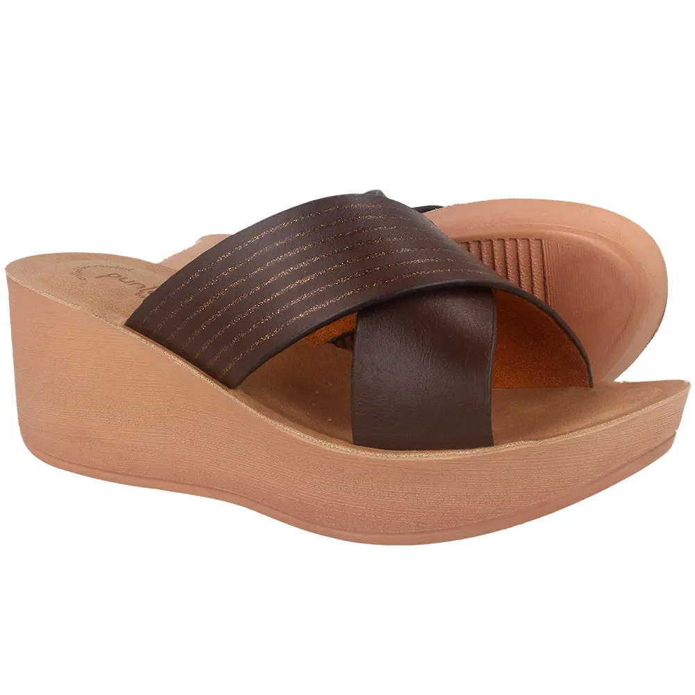 0449-Women’s Slip-On Wedge Slides