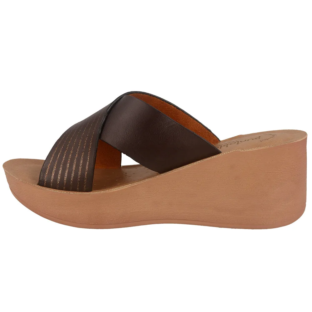 0449-Women’s Slip-On Wedge Slides
