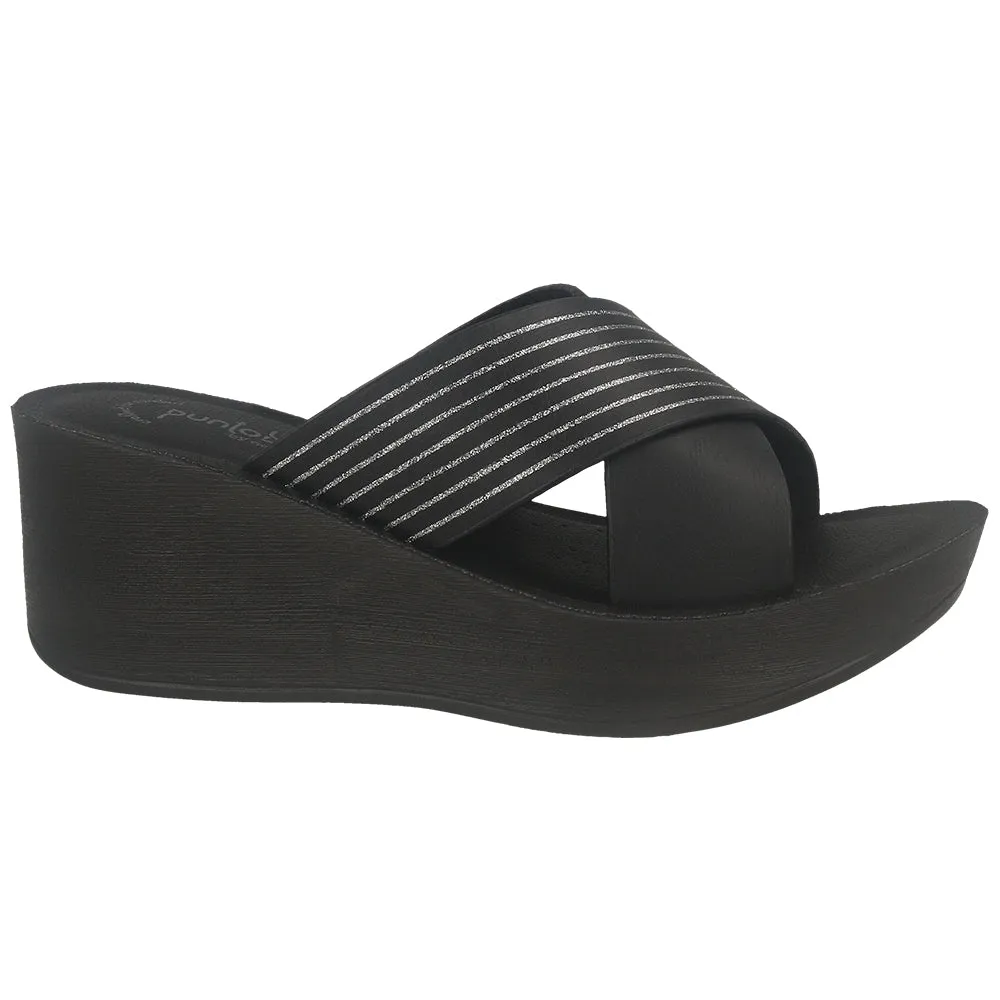 0449-Women’s Slip-On Wedge Slides