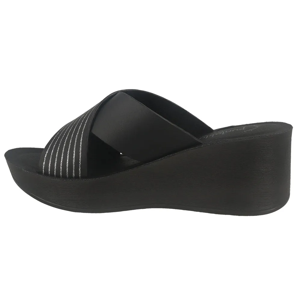 0449-Women’s Slip-On Wedge Slides