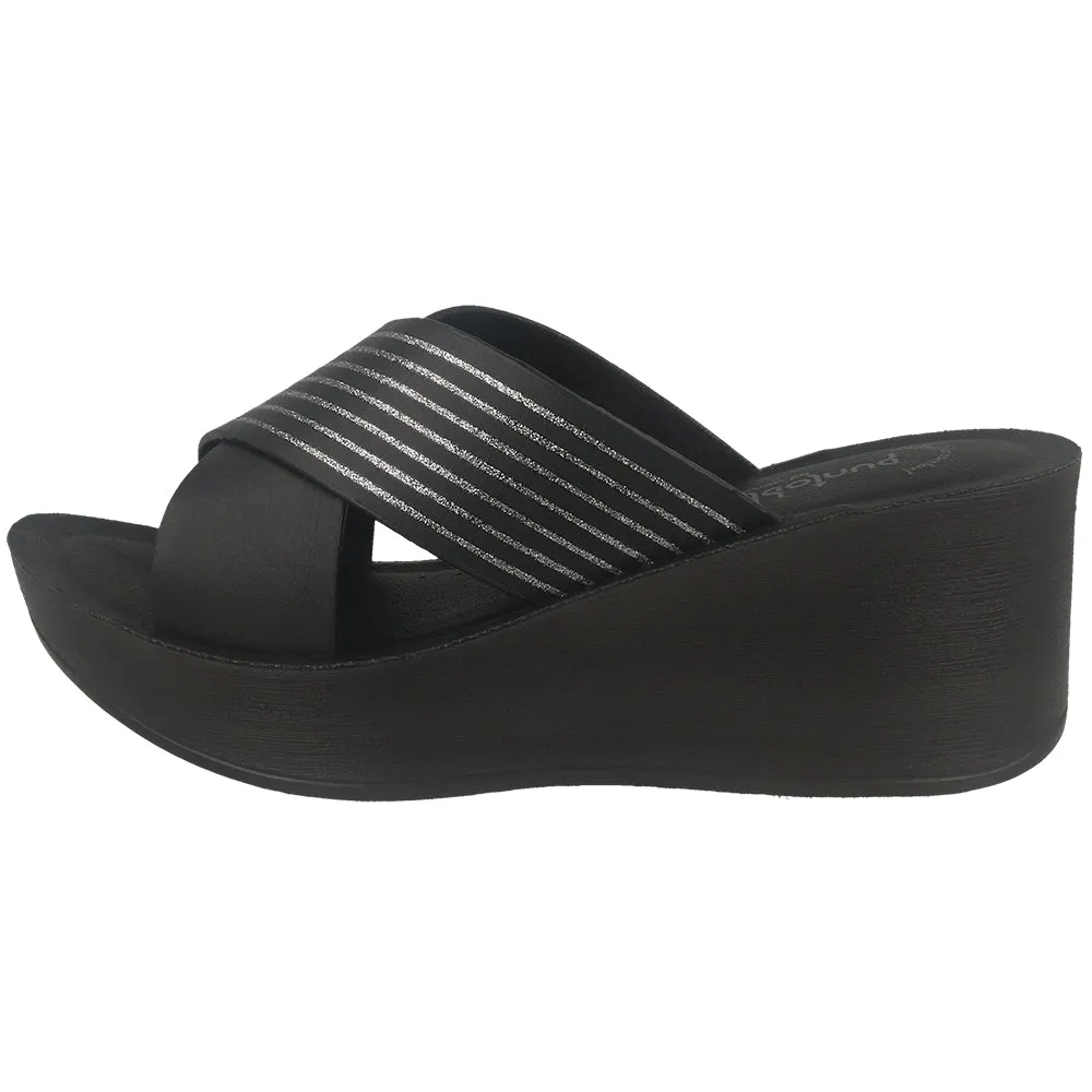 0449-Women’s Slip-On Wedge Slides
