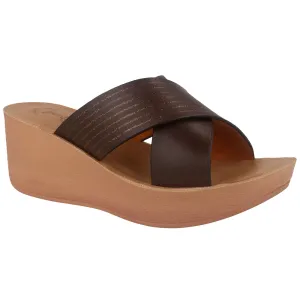 0449-Women’s Slip-On Wedge Slides