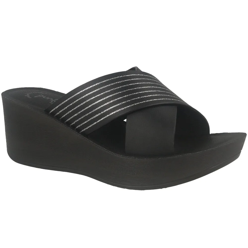 0449-Women’s Slip-On Wedge Slides