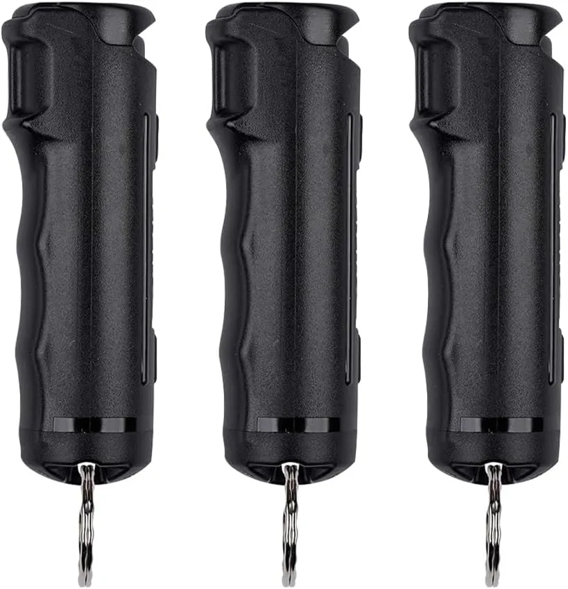 (1-4 Pieces) Women's Safety Defense Pepper Spray Keychain Women's Accessories - Range 16 feet with Safety Flap - Peppers Pray for Your Safety