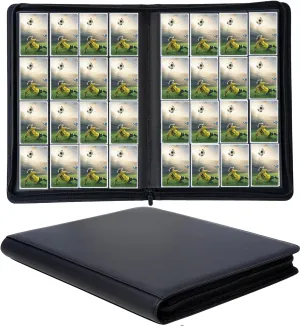 1000  Pockets Trading Card Binder, 16 Pocket Ringless Side Loading Card Holder Album, Trading Card Album Fit for YuGiOh, MTG, TCG, Game Cards, Sports Cards, Business Cards (Black)