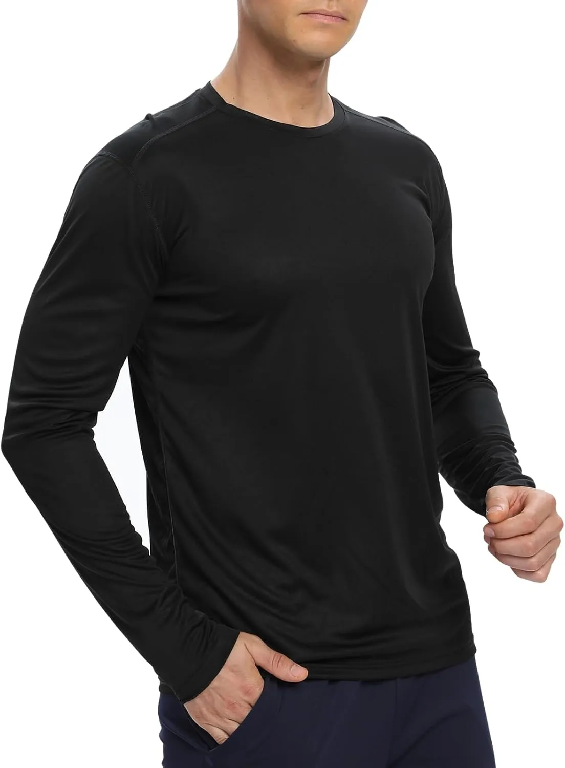 1/3 /6 Pack Men’s Long Sleeve T Shirts,Running Sun Protection UPF 50  Shirts Quick-Dry Lightweight Workout T-Shirts