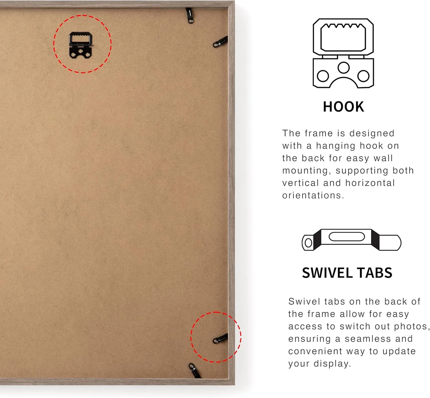 16x20 Picture Frame Matted to 11x14, Oak Solid Wood Veneer Finish Photo Frame and Plexiglass Front Large Picture frames for Poster Gallery Wall Home Decor