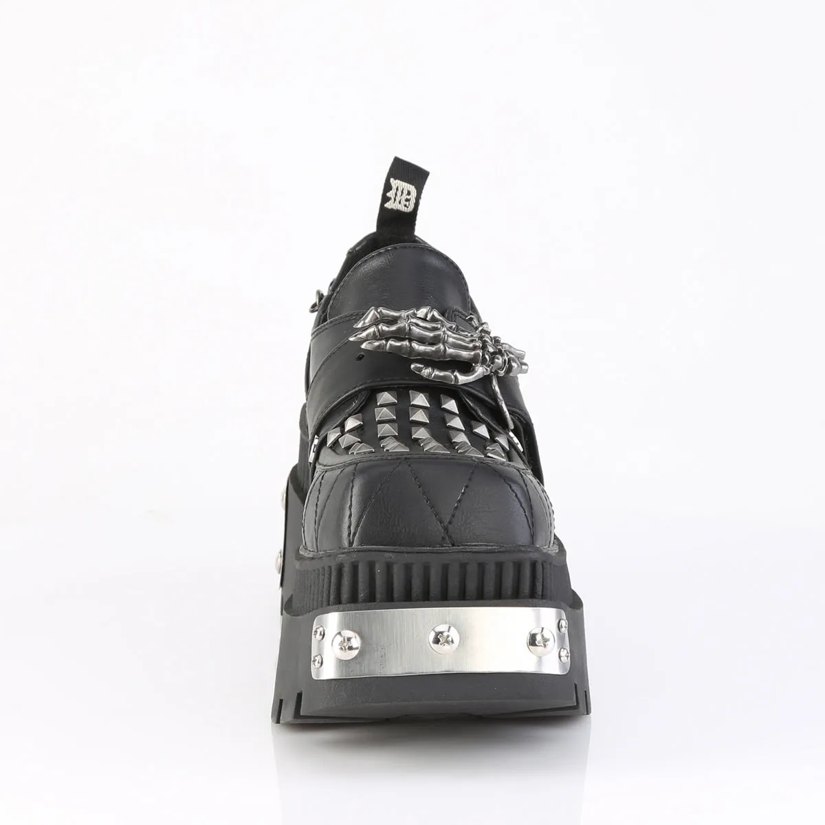 3 Inch Heel WRATH-42 Black Vegan Leather