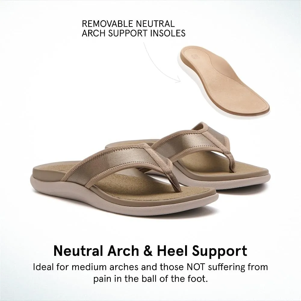 ABEO Laguna Flip Flops For Women | Orthopedic Sandals | Arch Support Flip Flops | Plantar Fasciitis Relief Sandals | Built-In Orthotics Inserts For Women