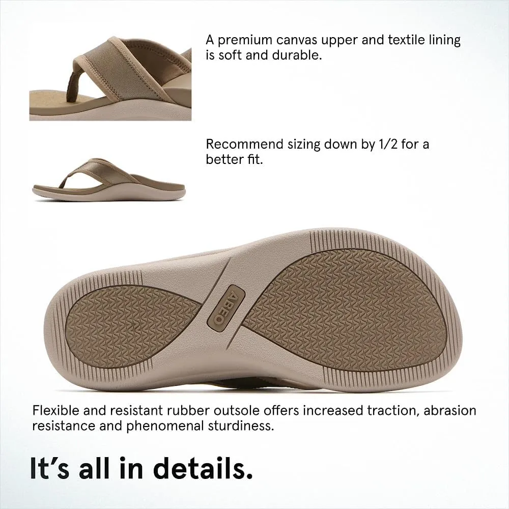 ABEO Laguna Flip Flops For Women | Orthopedic Sandals | Arch Support Flip Flops | Plantar Fasciitis Relief Sandals | Built-In Orthotics Inserts For Women