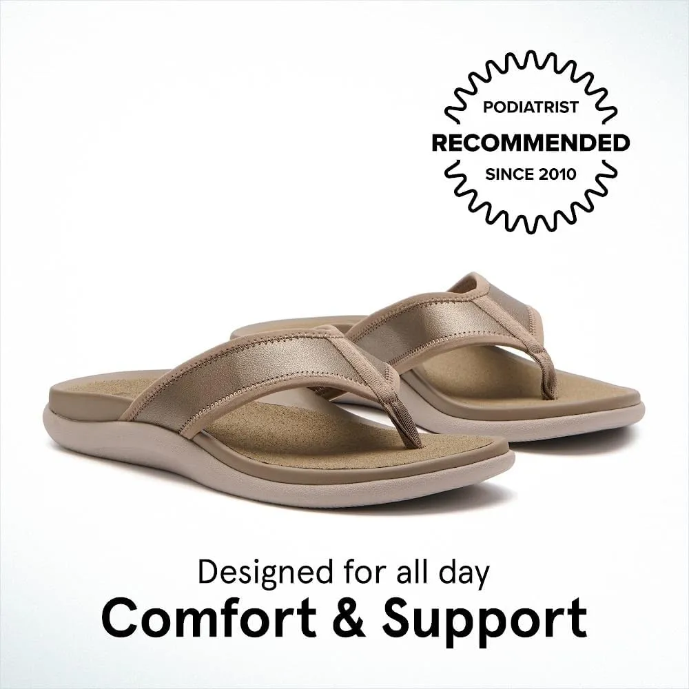 ABEO Laguna Flip Flops For Women | Orthopedic Sandals | Arch Support Flip Flops | Plantar Fasciitis Relief Sandals | Built-In Orthotics Inserts For Women