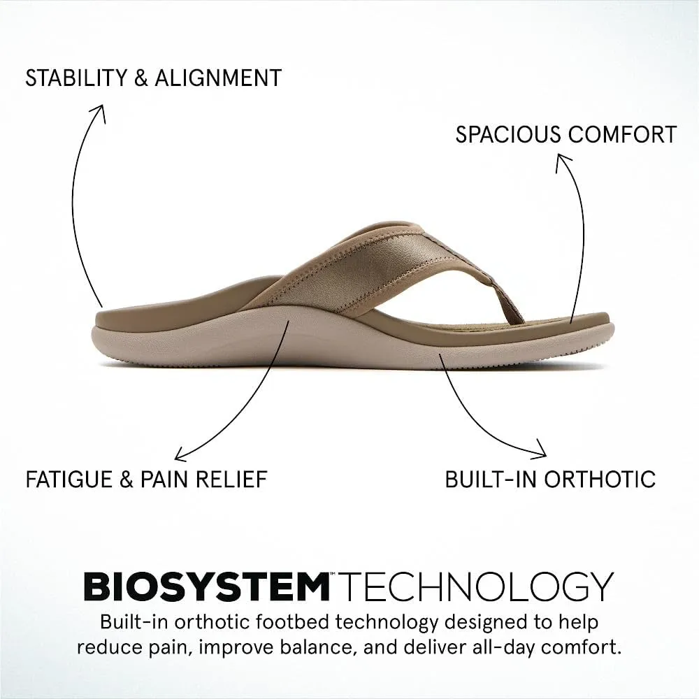 ABEO Laguna Flip Flops For Women | Orthopedic Sandals | Arch Support Flip Flops | Plantar Fasciitis Relief Sandals | Built-In Orthotics Inserts For Women