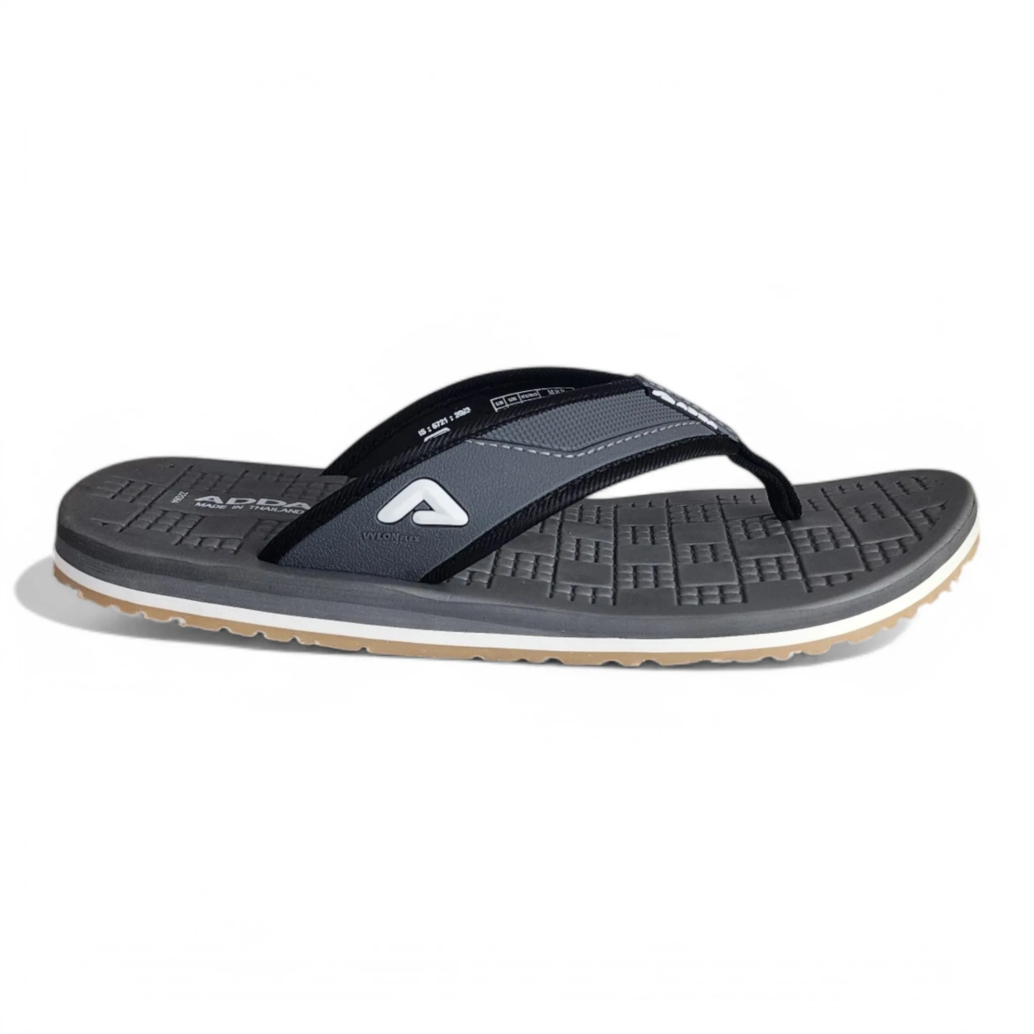 ADDA DEFENDER1 GREY Men's Slipper/Chapple/Flip flop