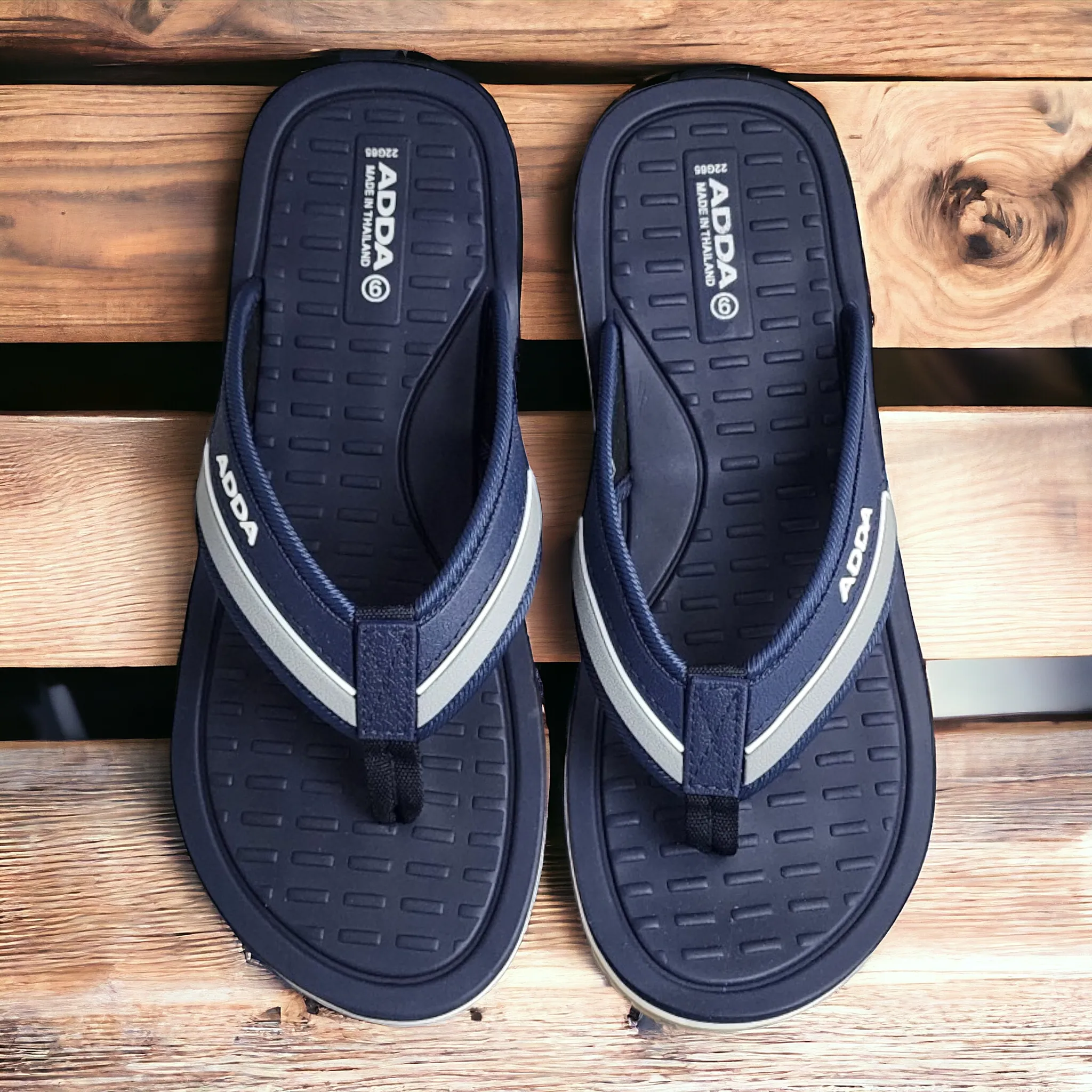 ADDA DEFENDER3 NAVY Men's Slipper/Chapple/Flip flop