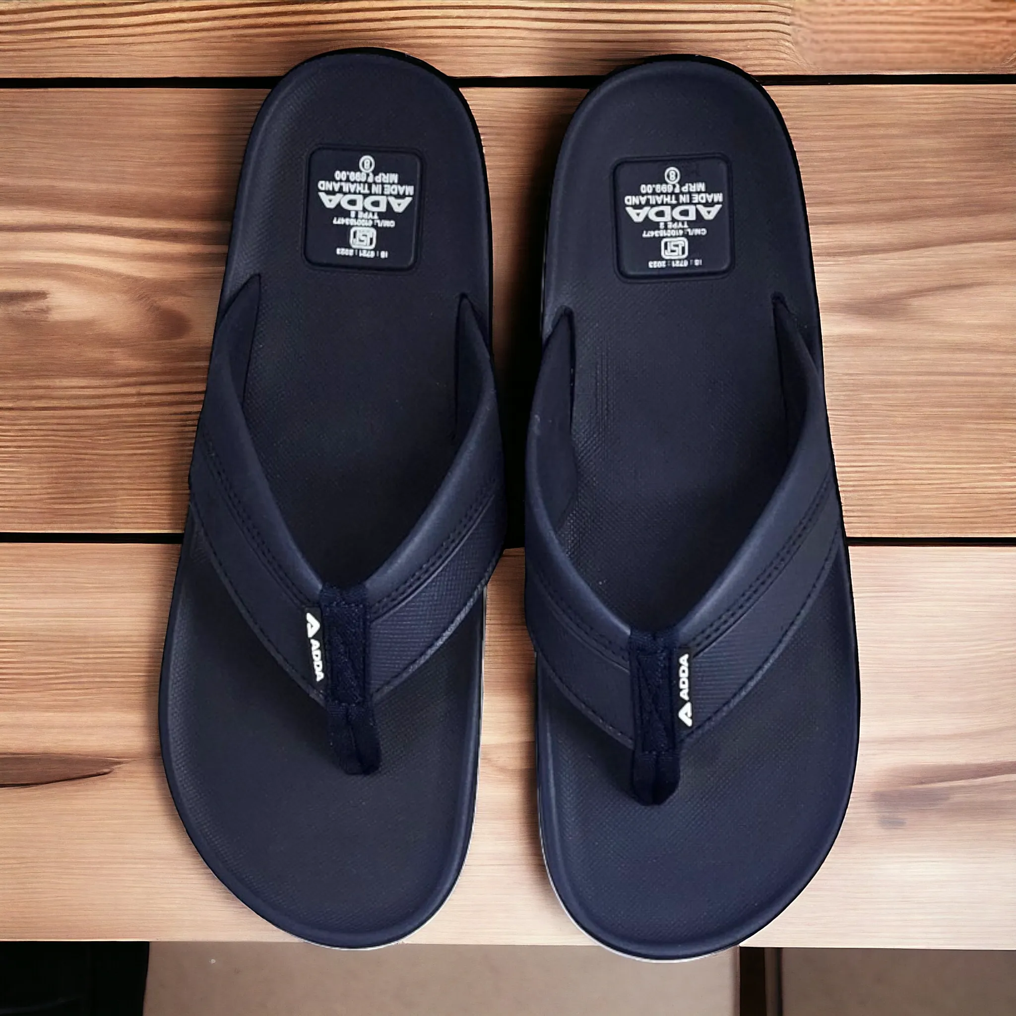 ADDA JAMES1 NAVY Men's Slipper/Chapple/Flip flop