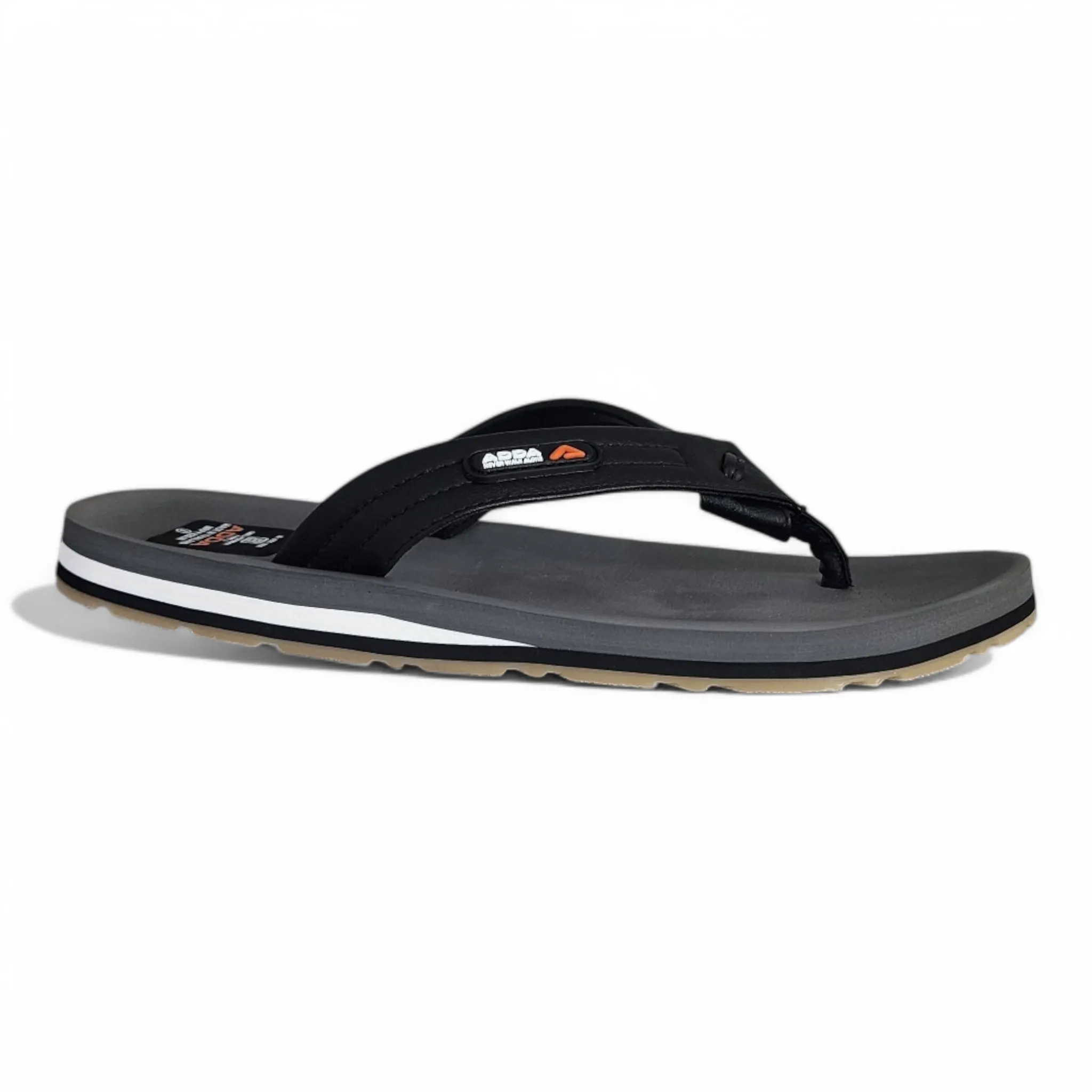 ADDA ONLY1 GREY/BLACK Men's Slipper/Chapple/Flip flop