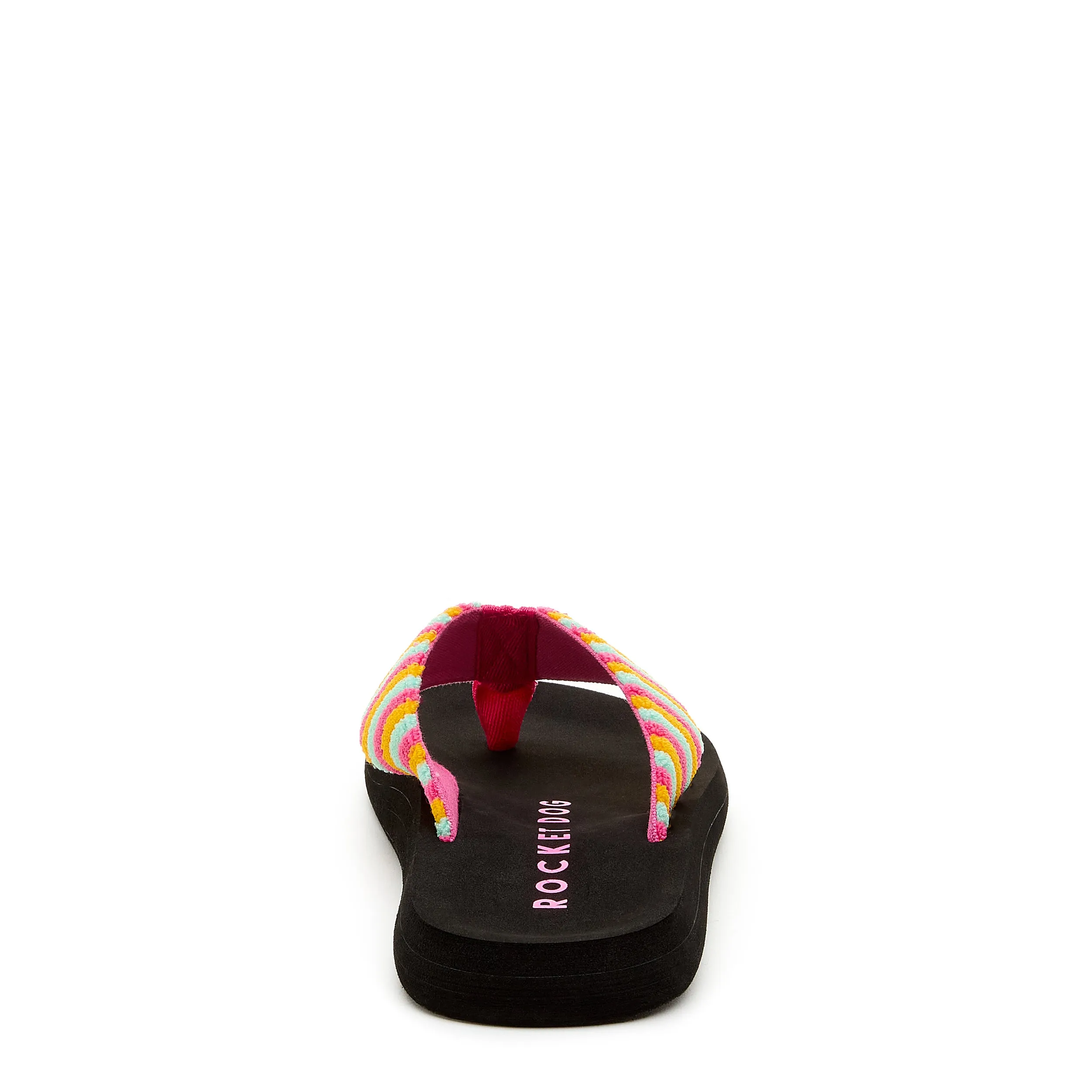 Adios Hot Pink Stripe Flip-Flops