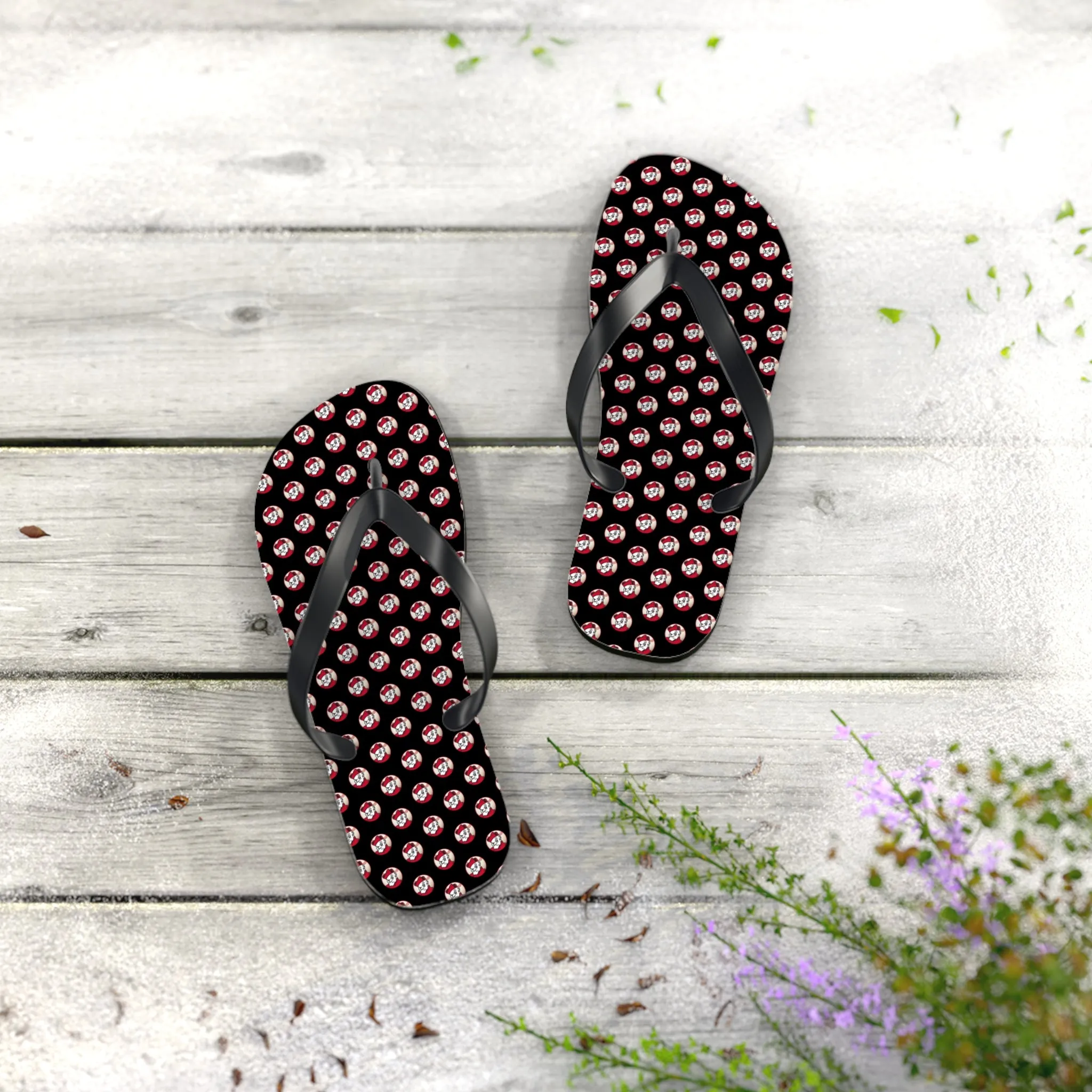 Adult Unisex Bishops Baseball Graphic Flip Flops