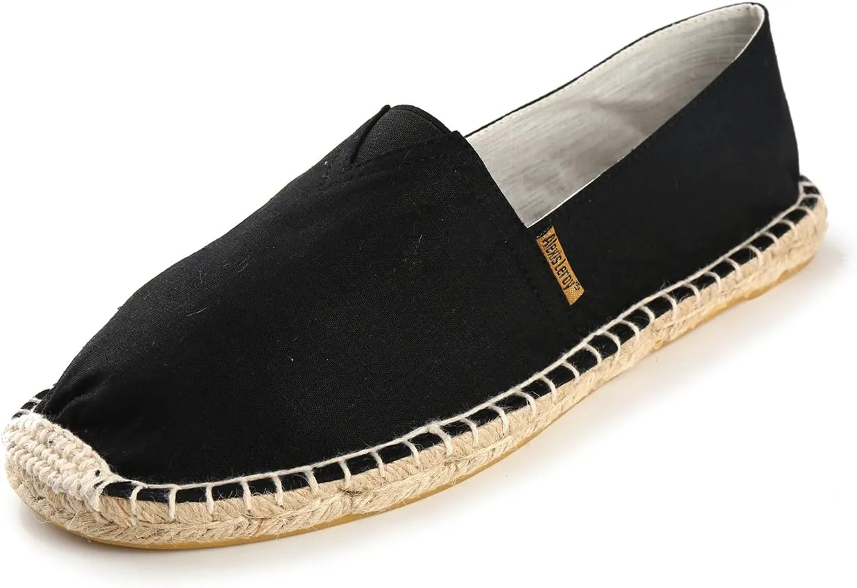 Alexis Leroy Men's Fashion Casual Canvas Slip on Flat Espadrilles