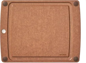 All-in-One 14.5" × 11.25" Cutting Board in Nutmeg