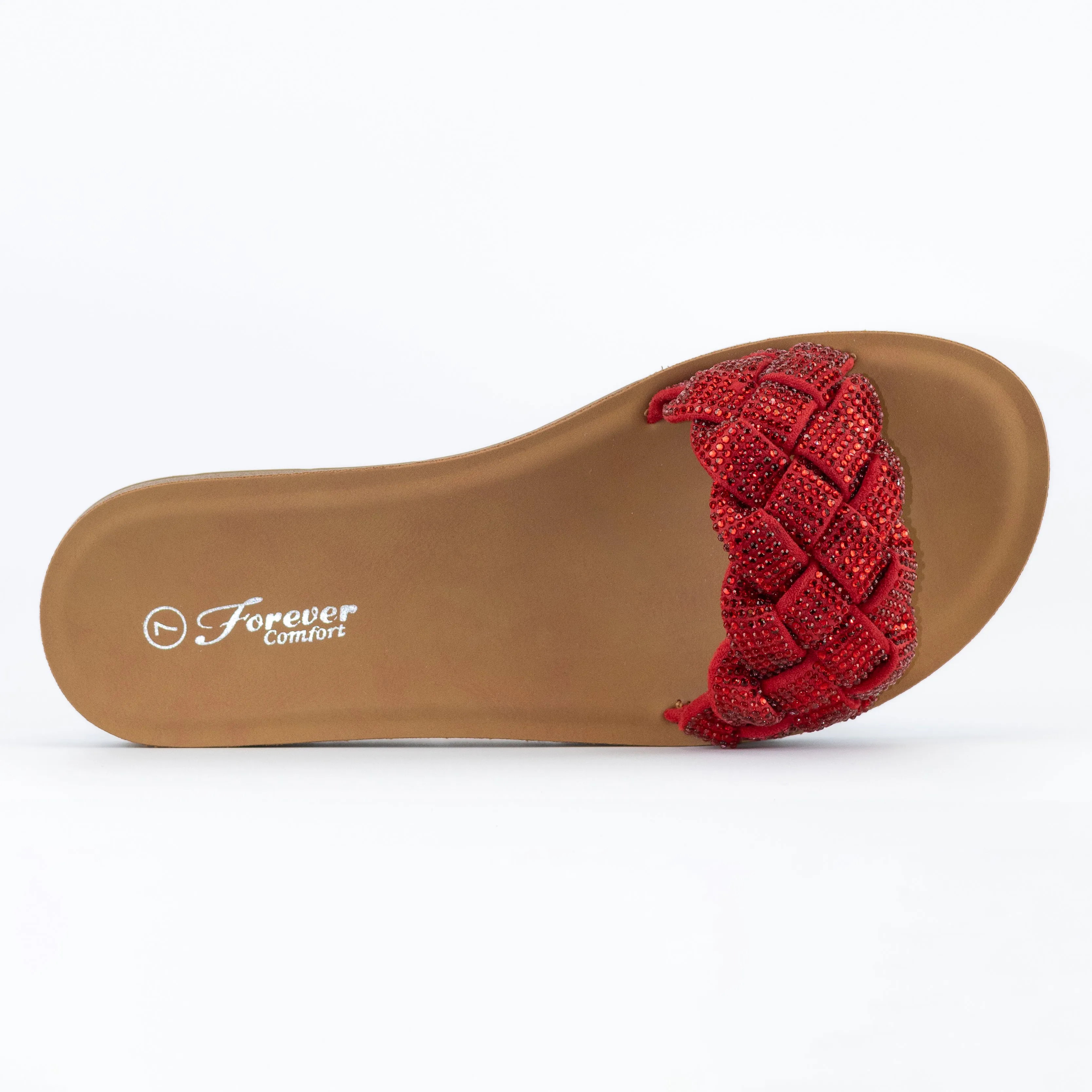 Babylon - Women’s Sparkling Strap Sandals, Cushioned Footbed & Easy Slip-On Design, Ideal for Casual Outings or Vacations