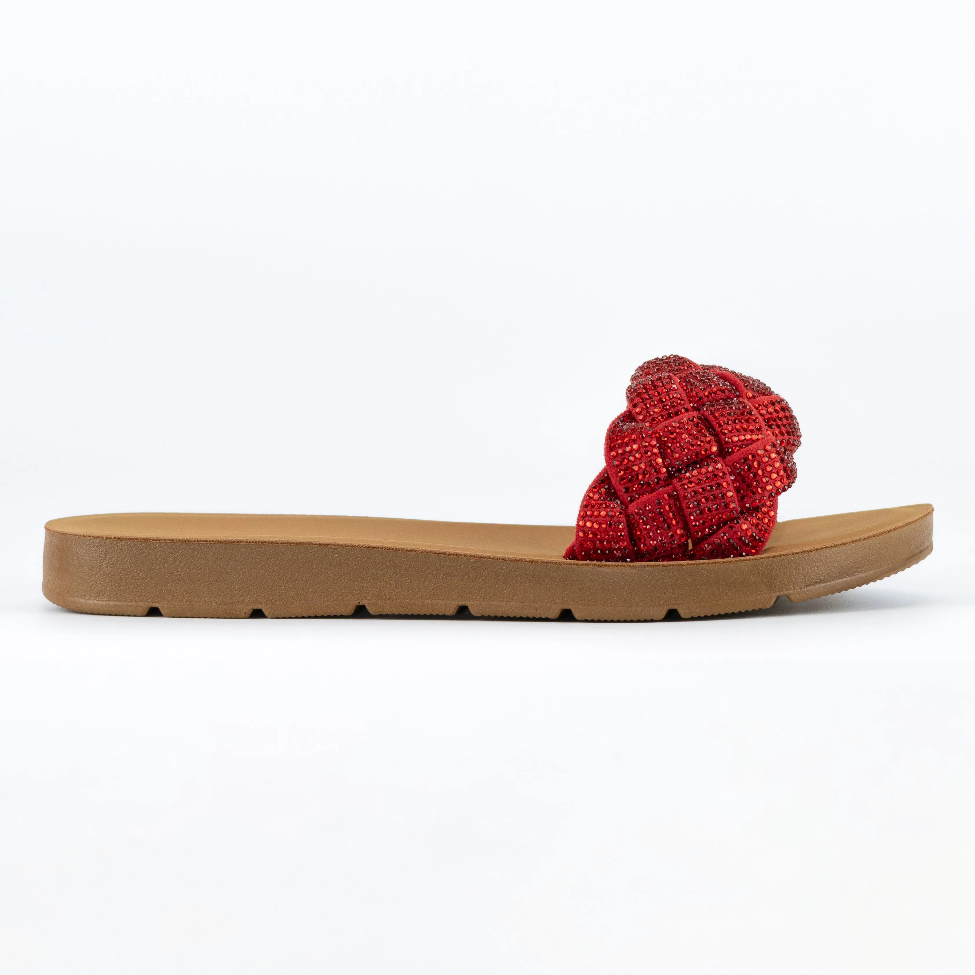 Babylon - Women’s Sparkling Strap Sandals, Cushioned Footbed & Easy Slip-On Design, Ideal for Casual Outings or Vacations