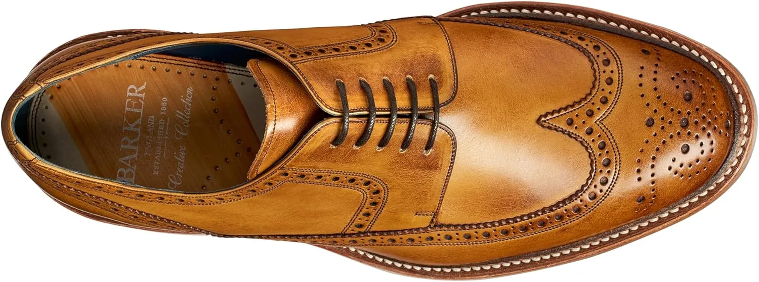 BARKER Bailey Men's Handmade Leather Brogue Oxford Dress Shoes - Timeless Elegance & Superior Craftsmanship - Formal & Business Wear