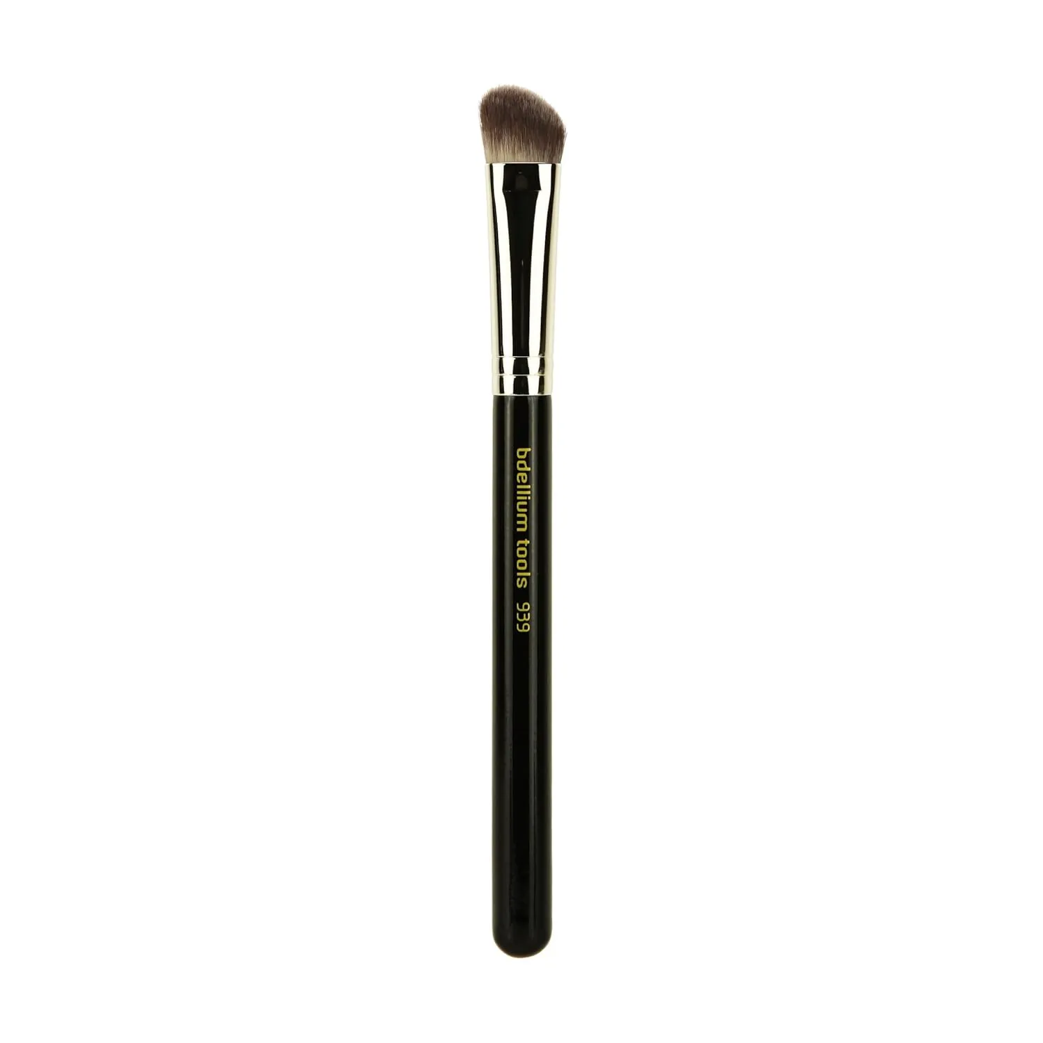 Bdellium Tools Professional Makeup Brush - Maestro Series 939 Slanted Detailer - With Soft Synthetic Fibers, For Precise Contouring (Black, 1pc)