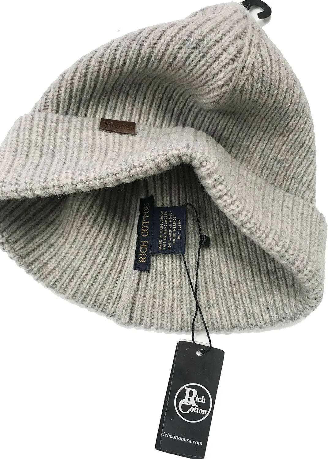 Beanie Hat Men Women Skull Cap - Unisex Knit Cuffed Beanie Winter Hat - Soft 100% Merino Wool