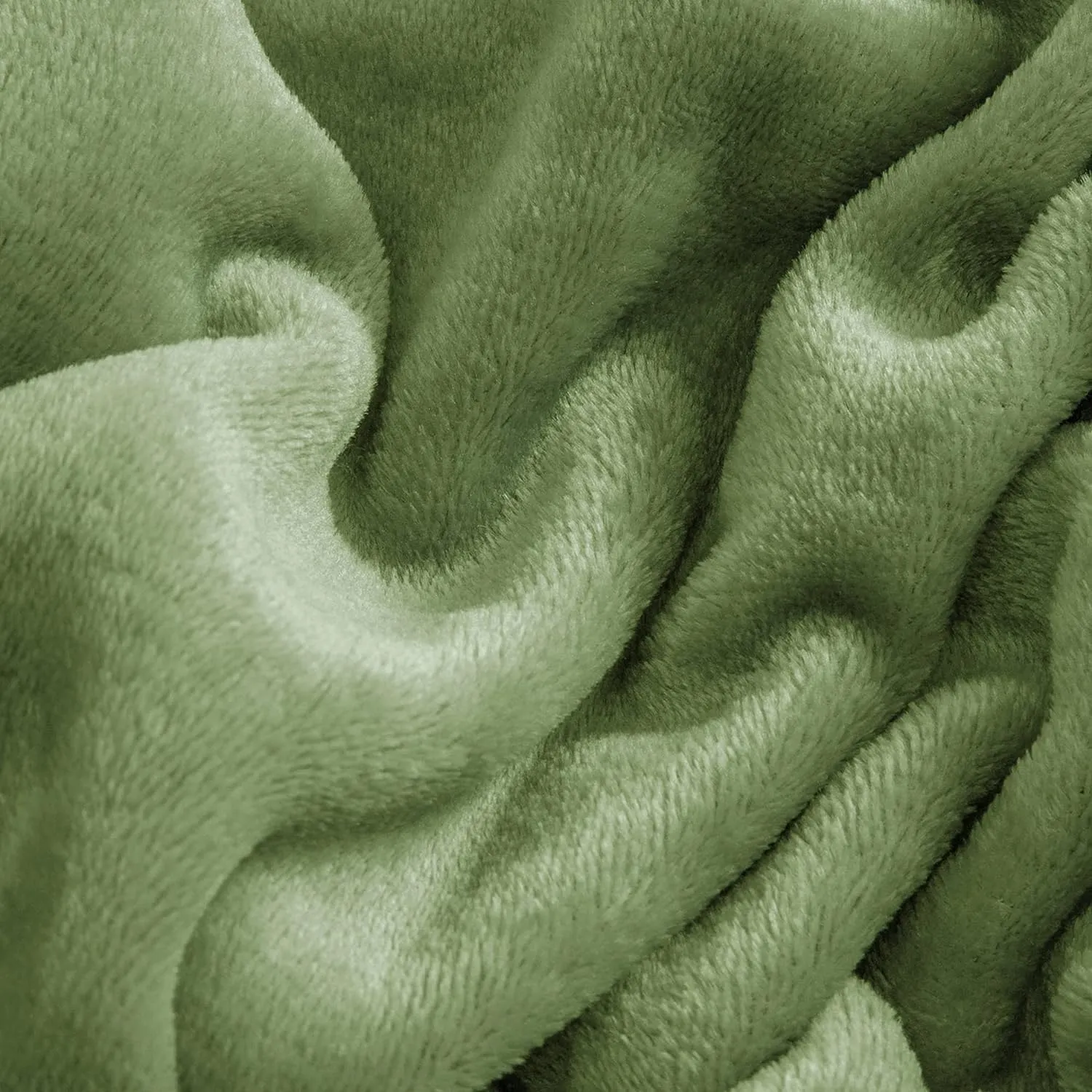 BEDELITE Flannel Sheets Full Size Green - Super Soft Fleece Sheets Set Fluffy Extra Plush, 4 Piece(Include Fitted Sheet, Flat Sheet, 2 Pillowcases)