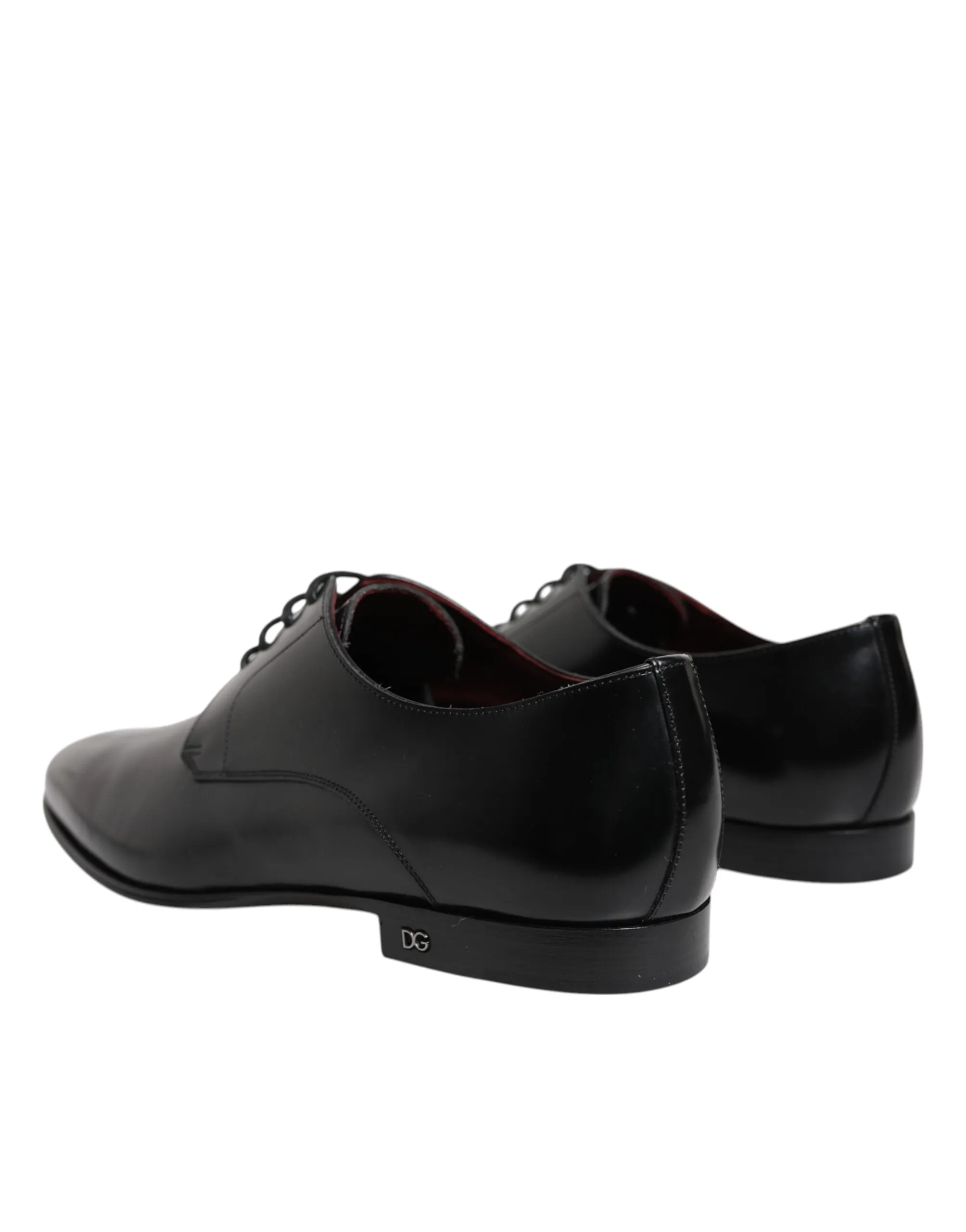 Black Massive discount Derby Formal Dress Up & Gabbana Leather Dolce Shoes Secure Lace