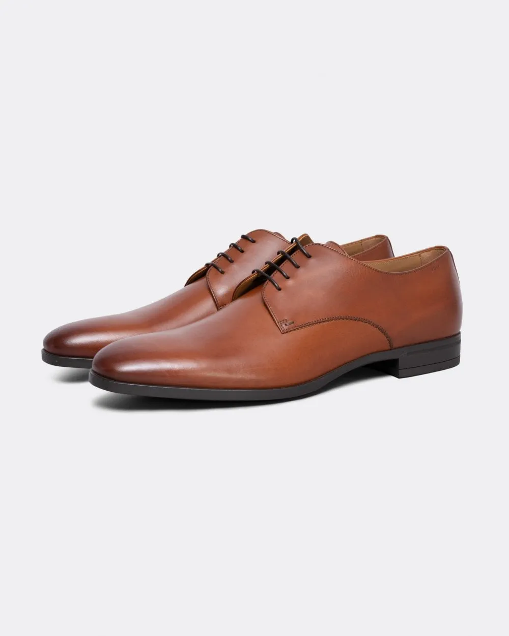 BOSS Orange Kensington Mens Leather Derby Shoes With Rubber Sole