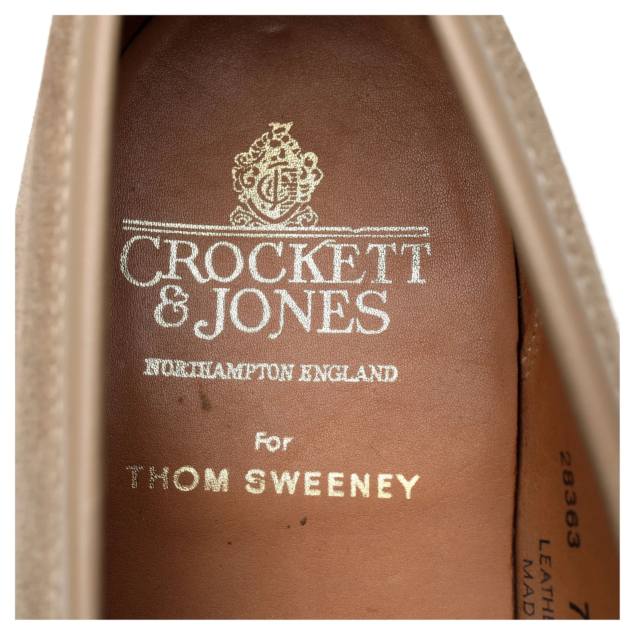'Boston' Beige Suede Loafer UK 7 E