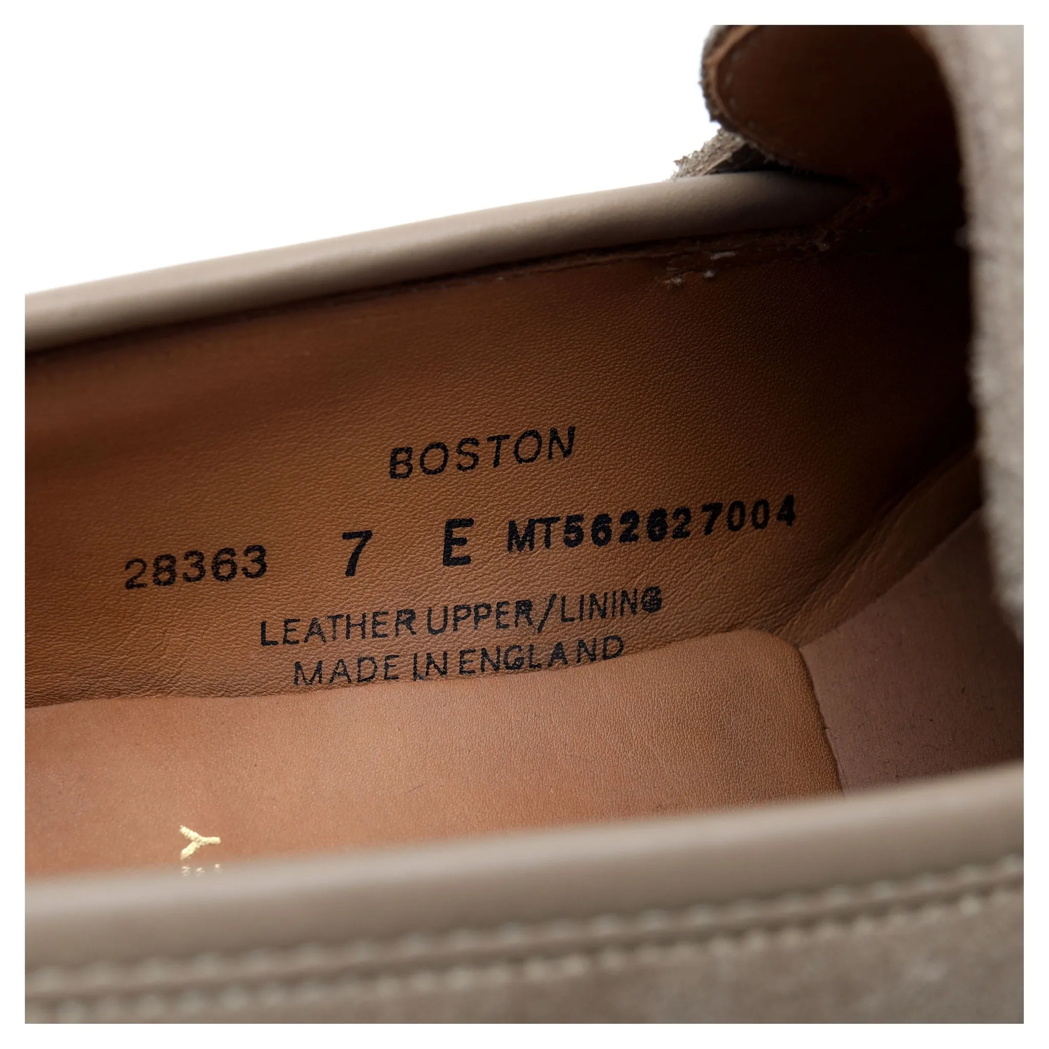 'Boston' Beige Suede Loafer UK 7 E
