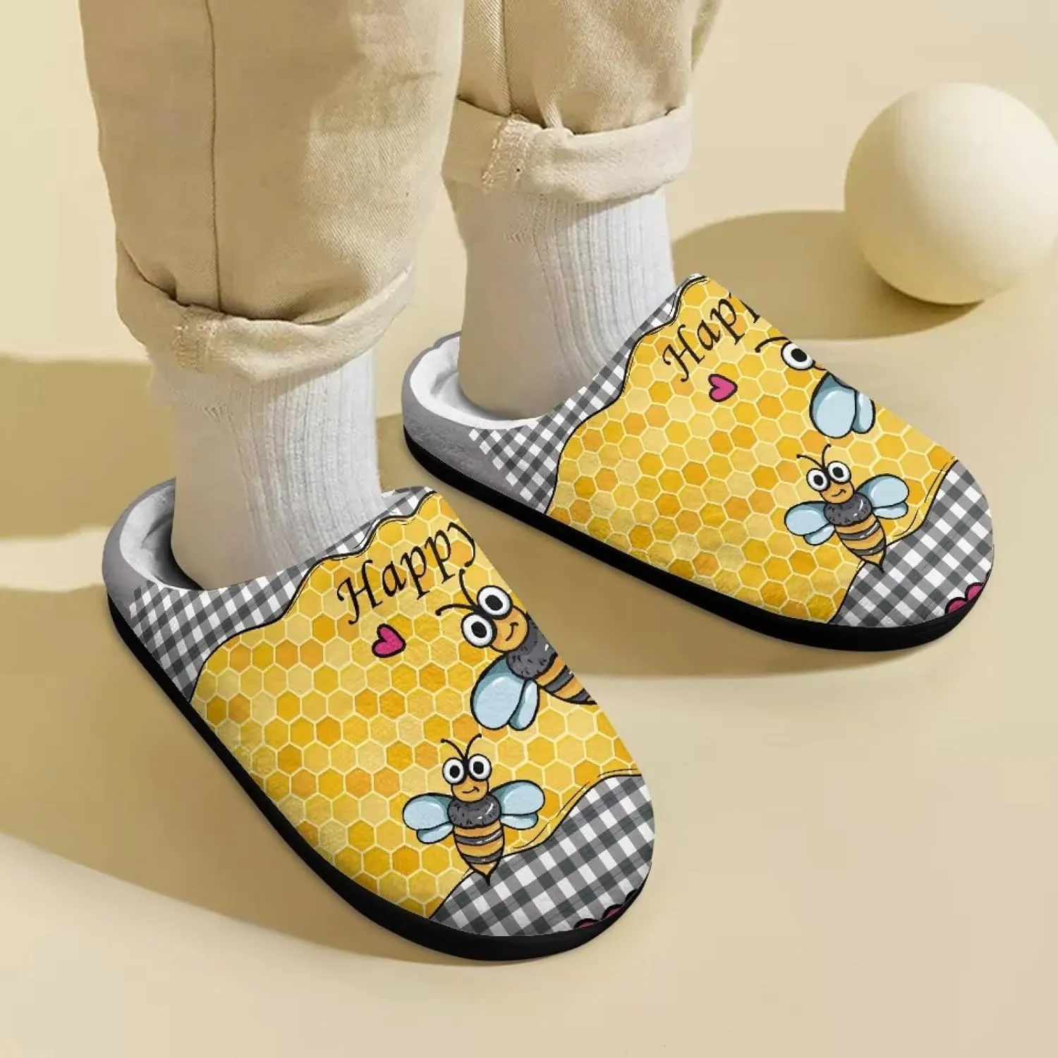 Boys Girls House Slippers Kids Animal Winter Slippers Soft Plush Warm Slippers Indoor Non Slip Fuzzy Flat Shoes Size 9-15