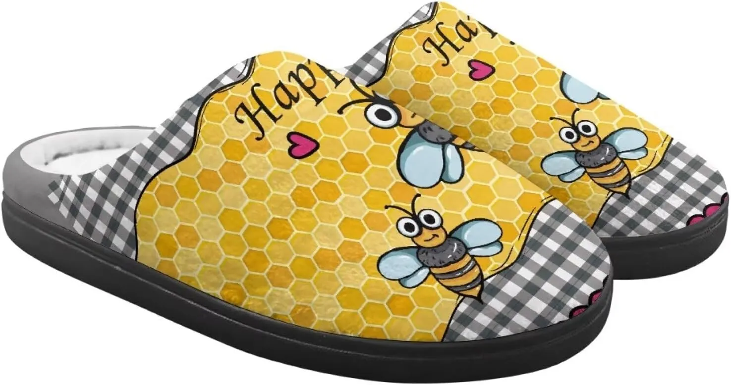 Boys Girls House Slippers Kids Animal Winter Slippers Soft Plush Warm Slippers Indoor Non Slip Fuzzy Flat Shoes Size 9-15
