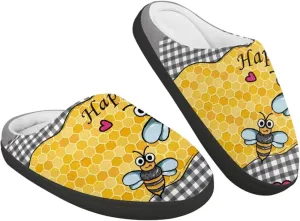 Boys Girls House Slippers Kids Animal Winter Slippers Soft Plush Warm Slippers Indoor Non Slip Fuzzy Flat Shoes Size 9-15