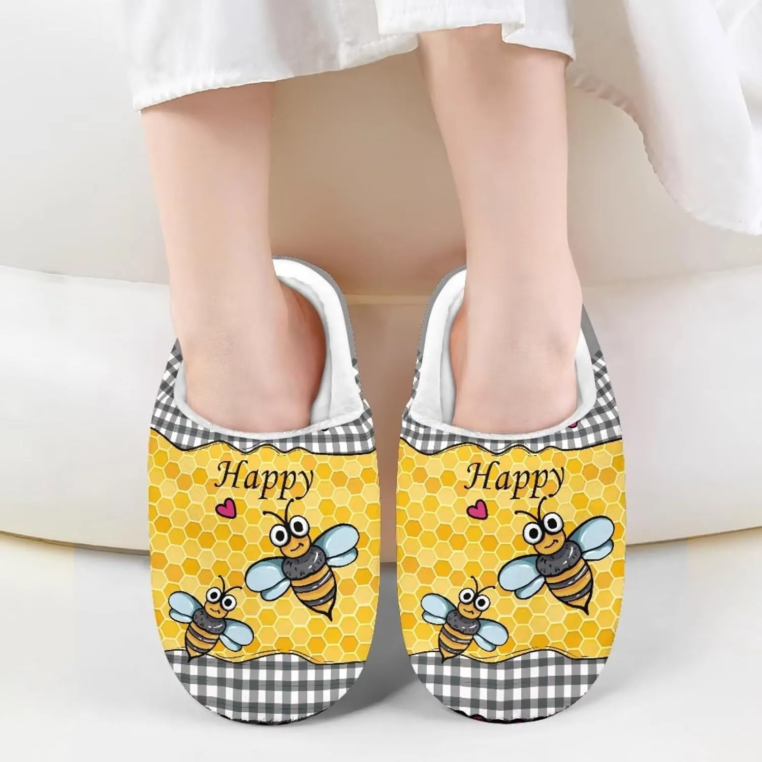 Boys Girls House Slippers Kids Animal Winter Slippers Soft Plush Warm Slippers Indoor Non Slip Fuzzy Flat Shoes Size 9-15