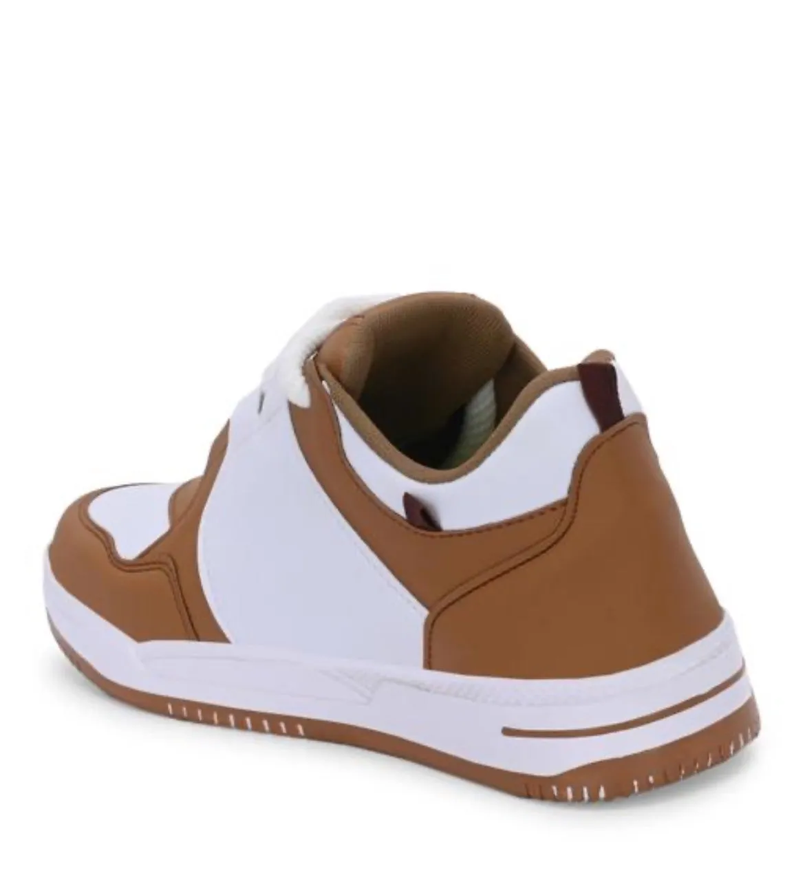 Brown & White Funky Sneakers