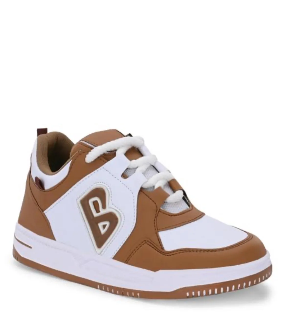 Brown & White Funky Sneakers