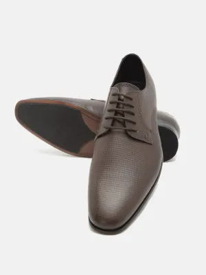 Brown Leather  Derby Shoes