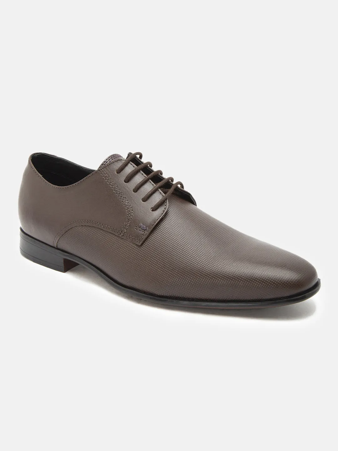 Brown Leather  Derby Shoes
