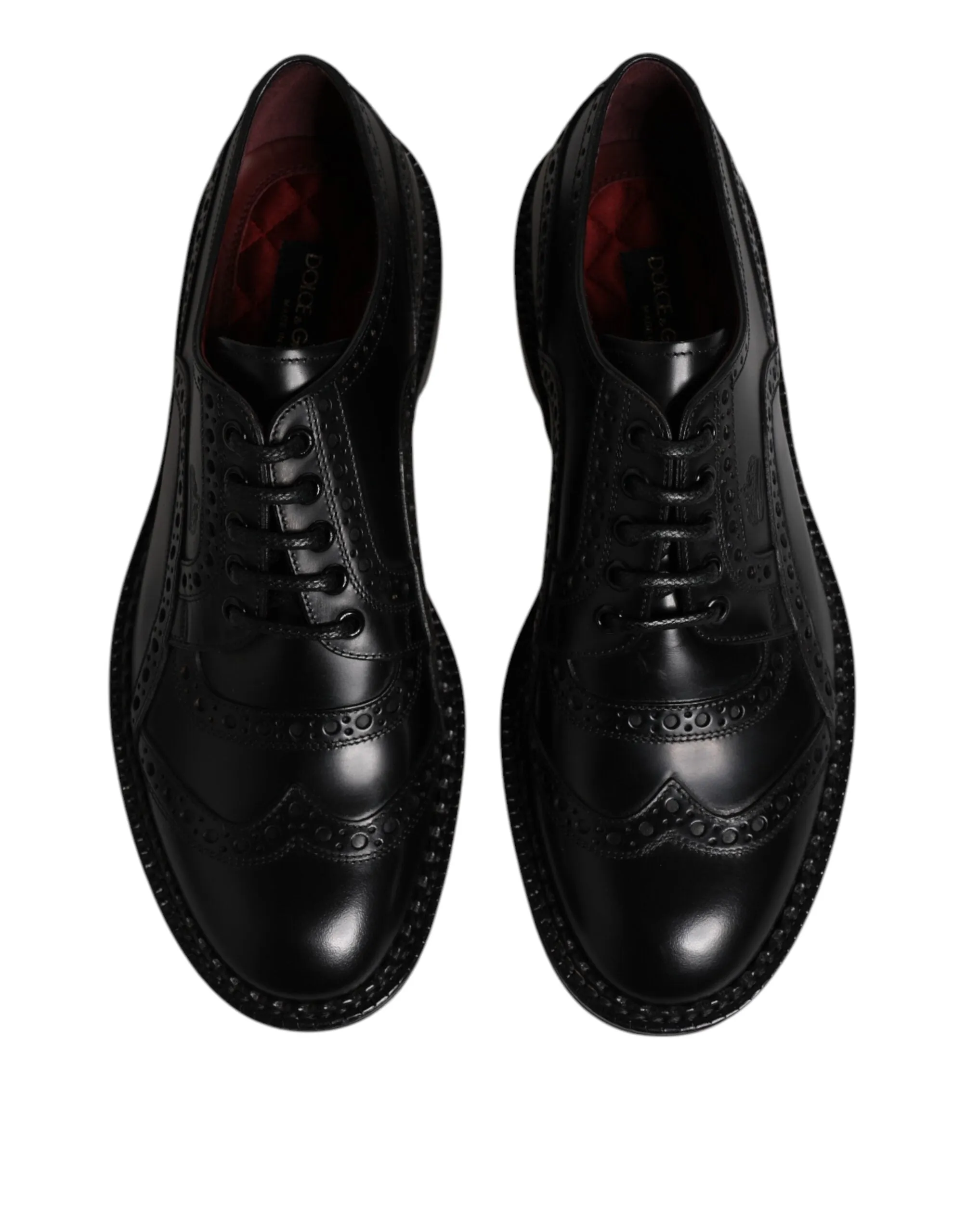 Budget-friendly Derby Calf Privacy-protected Dress Leather Dolce & Formal Shoes Gabbana Black