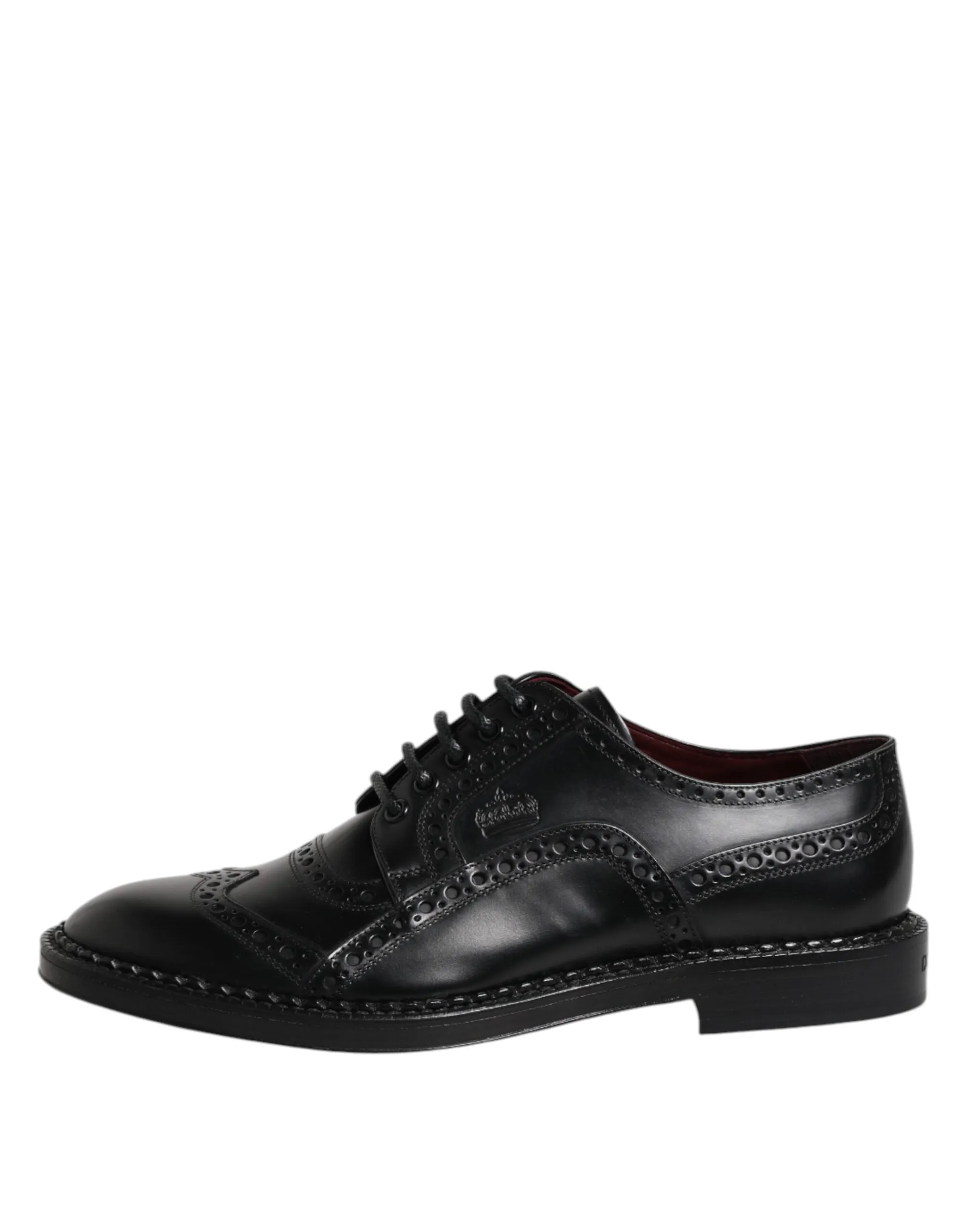 Budget-friendly Derby Calf Privacy-protected Dress Leather Dolce & Formal Shoes Gabbana Black