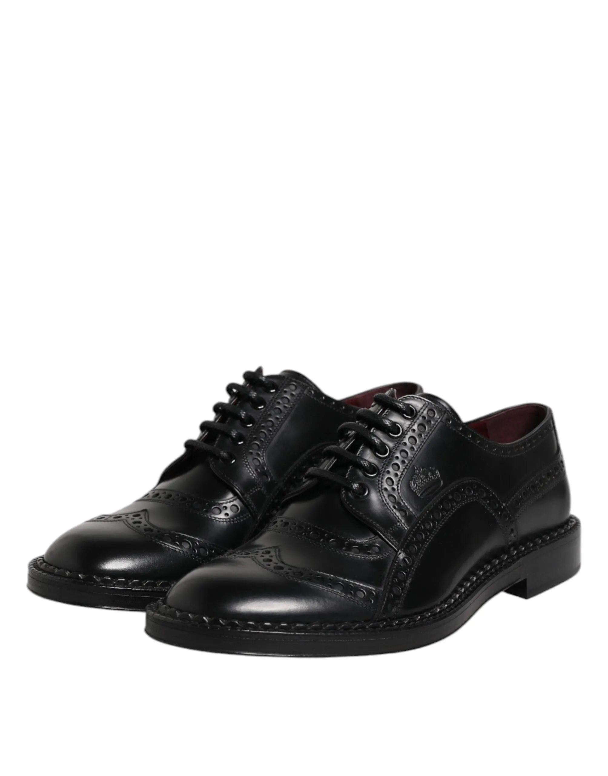 Budget-friendly Derby Calf Privacy-protected Dress Leather Dolce & Formal Shoes Gabbana Black