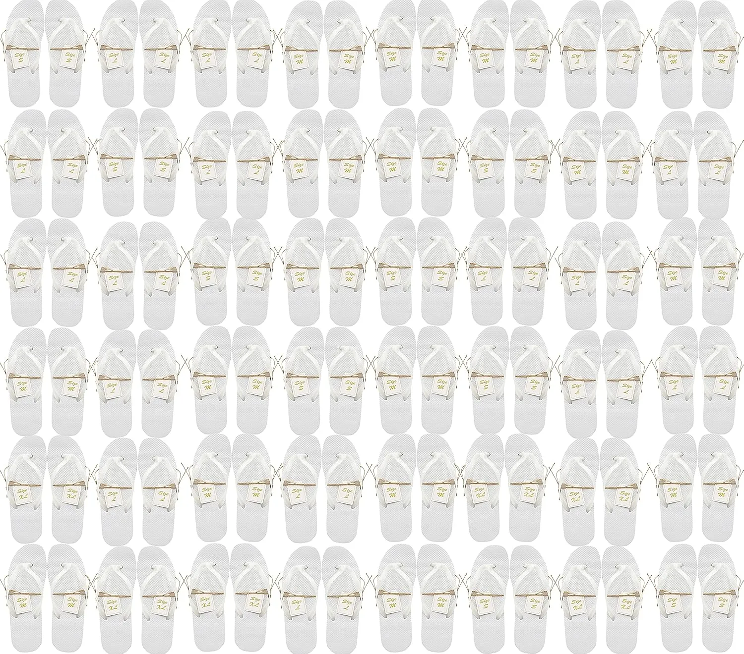 Bulk Flip Flops for Weddings, 48 Pairs, Reception Guest Slippers, Men Women Destination Beach Pool Wholesale Pack