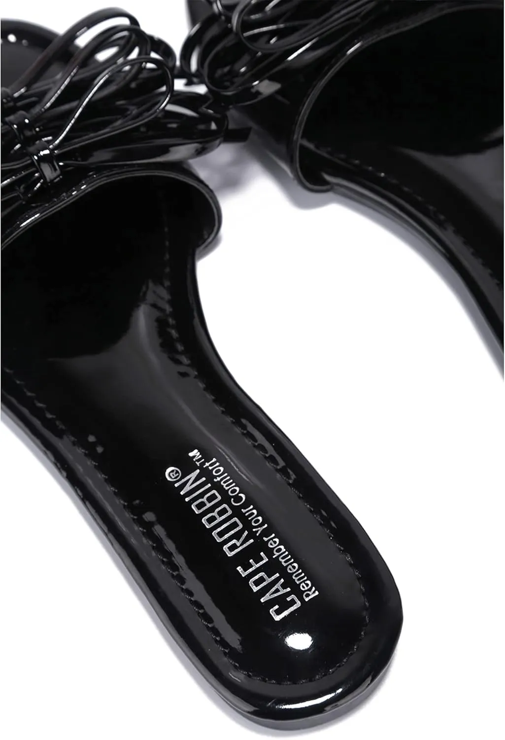 Cape Robbin LeMoney Jelly Flips Flops Sandals for Women, Flat Slides Womens Mules Slip On Shoes