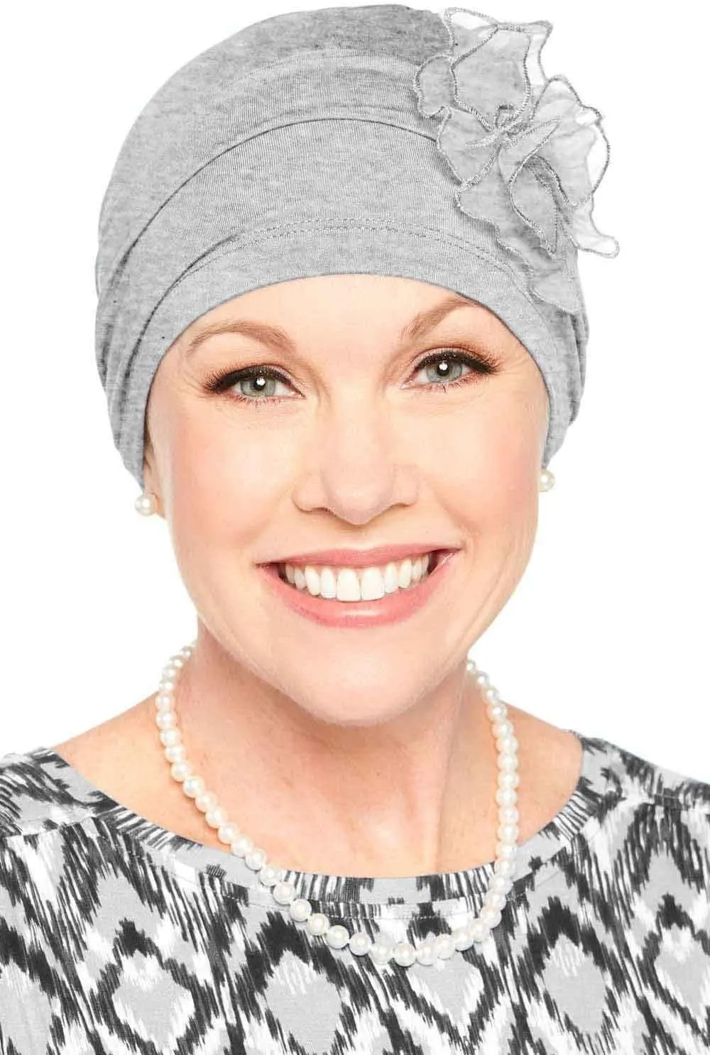 Cardani Lotus Beanie | Day or Sleep Cap | Bamboo Sleeping Cap for Women